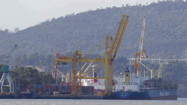 A ship at Bell Bay.