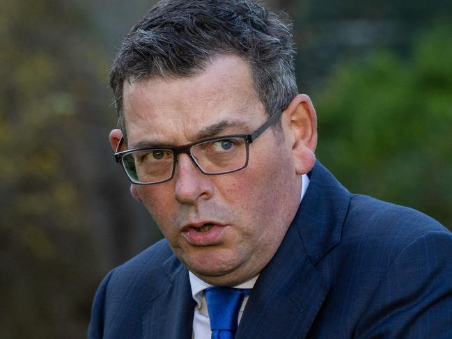 MELBOURNE AUSTRALIA - NewsWire Photos JULY 27, 2023: Daniel Andrews At a press conference in the gardens of parliament. The newly elected First People's Assembly is in parliament gardens.  Picture: Herald Sun  / Jason Edwards for NCA Newswire