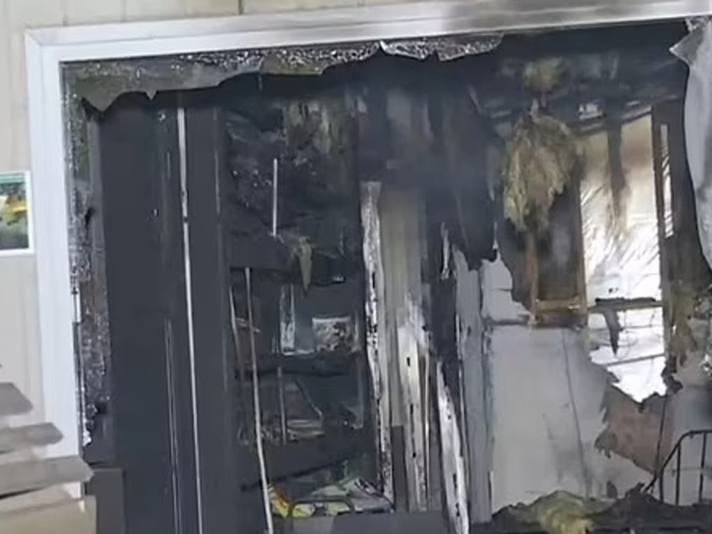 The centre was significantly damaged by the fire. Picture: Alex Ryvchin/Twitter