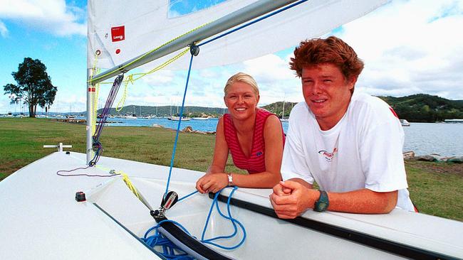 With sister Alana. Picture: Ron Hutchings