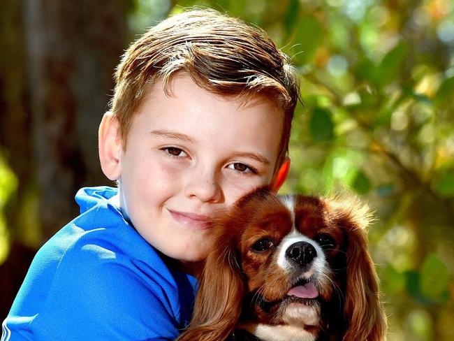 Eight-year-old Kourtney Rimmer, with Melody his pet dog, raised $4300 for Autism NT in the Run4Autism challenge last year.