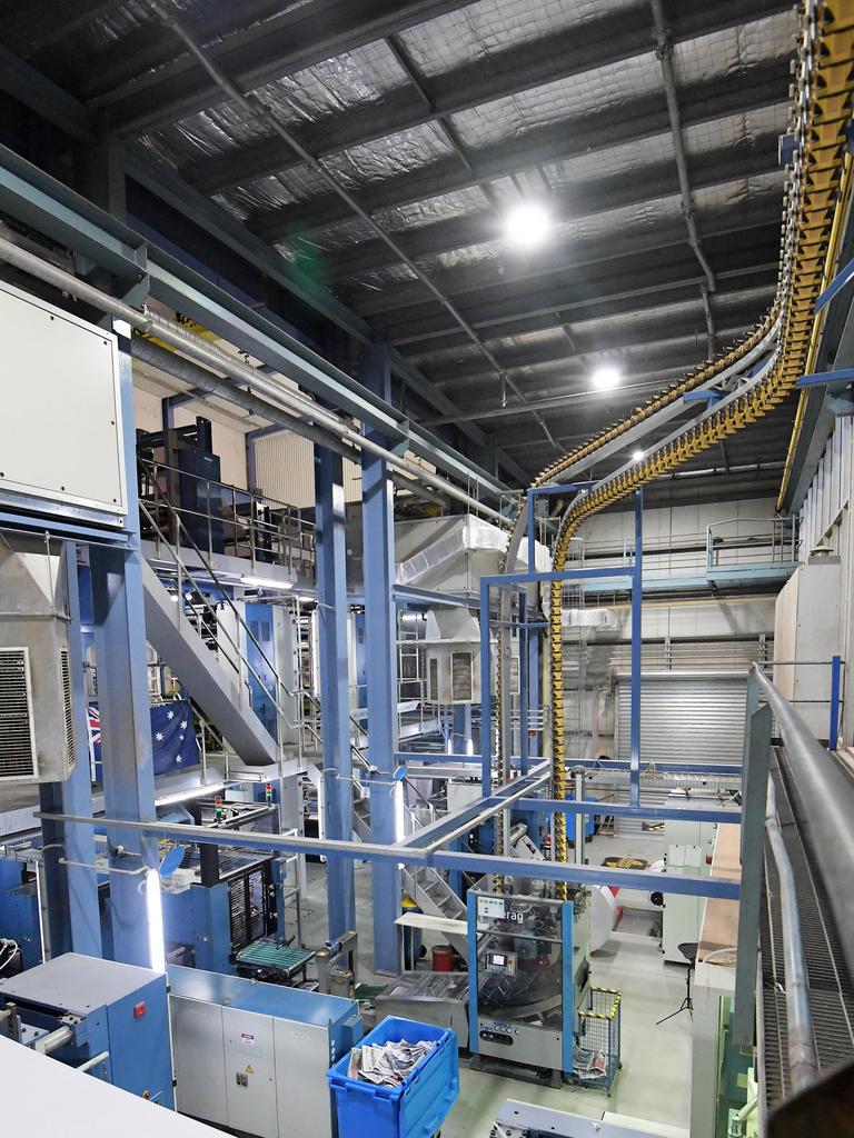 Print room at the NT News during the printing process. Pictures: KERI MEGELUS