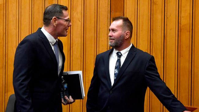 Happier times. Troy Thompson at the investiture of newly elected Townsville City Councillors at the council chambers. Picture: Evan Morgan