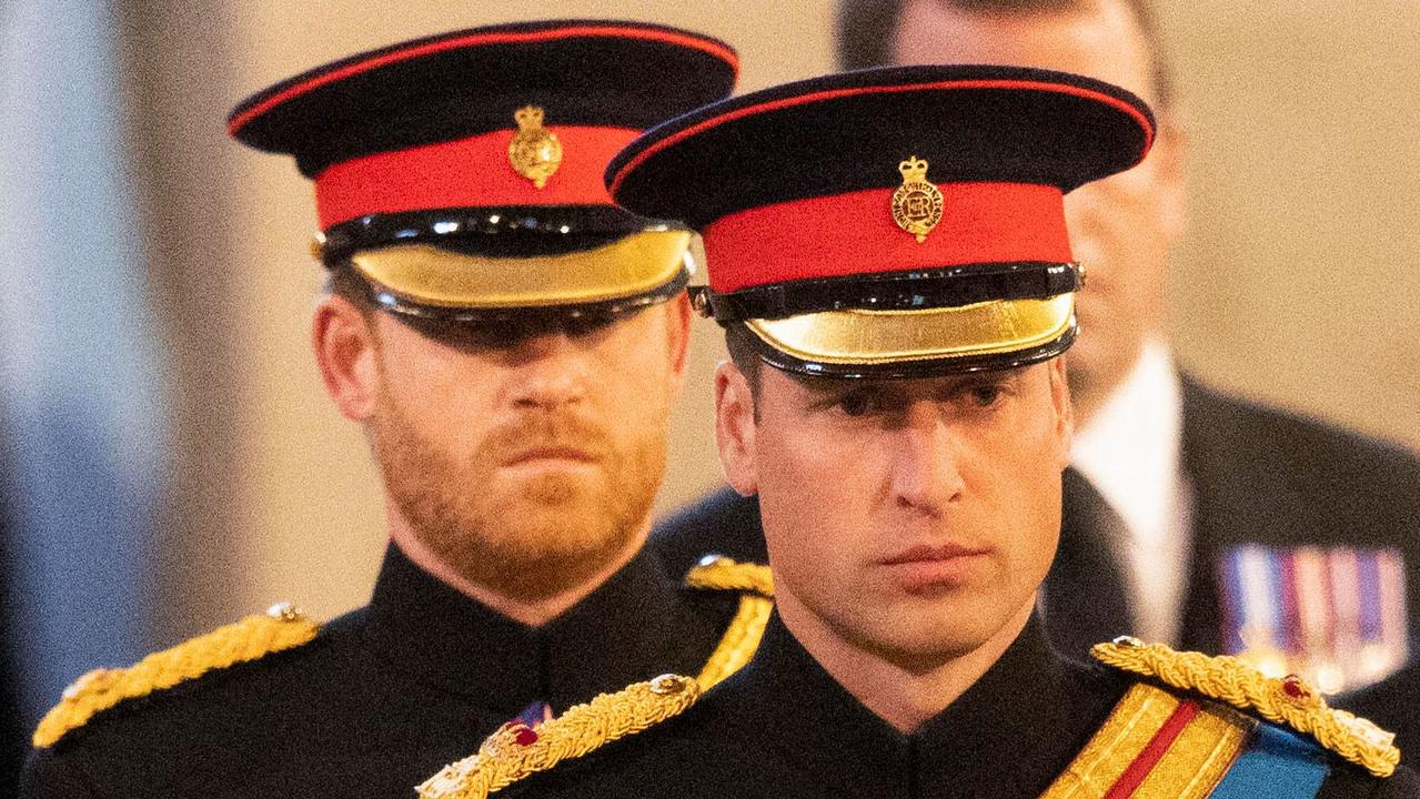 Harry’s relationship with his older brother has often been characterised as “heir and the spare”. Picture: Ian Vogler / Pool / AFP