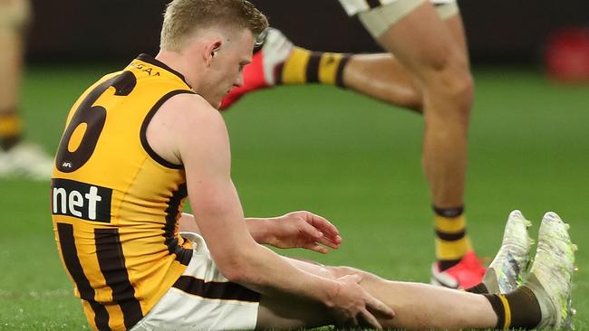 Hawthorn’s James Sicily will undergo a knee reconstruction. Picture: Paul Kane/Getty Images