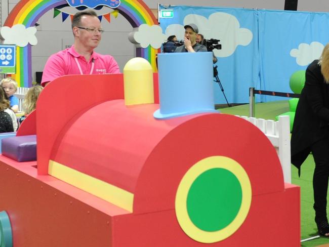 Get on board the Peppa Pig Playdate train.