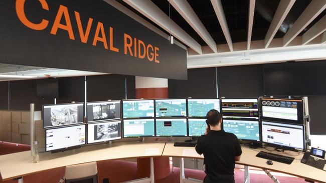 BHP’s control room for its Caval Ridge mine.