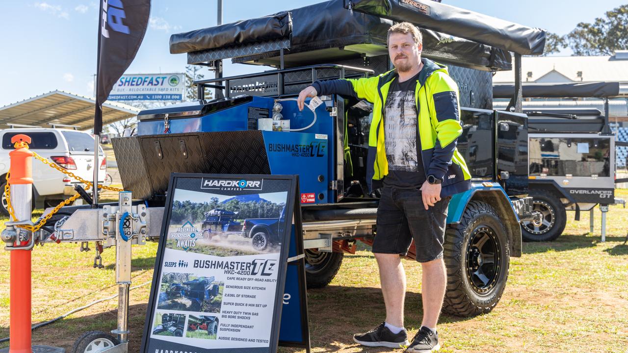 Andrew Burke from Hard Korr Campers at the Queensland Outdoor Adventure and Motoring Expo, which will be at Toowoomba Showgrounds this weekend.