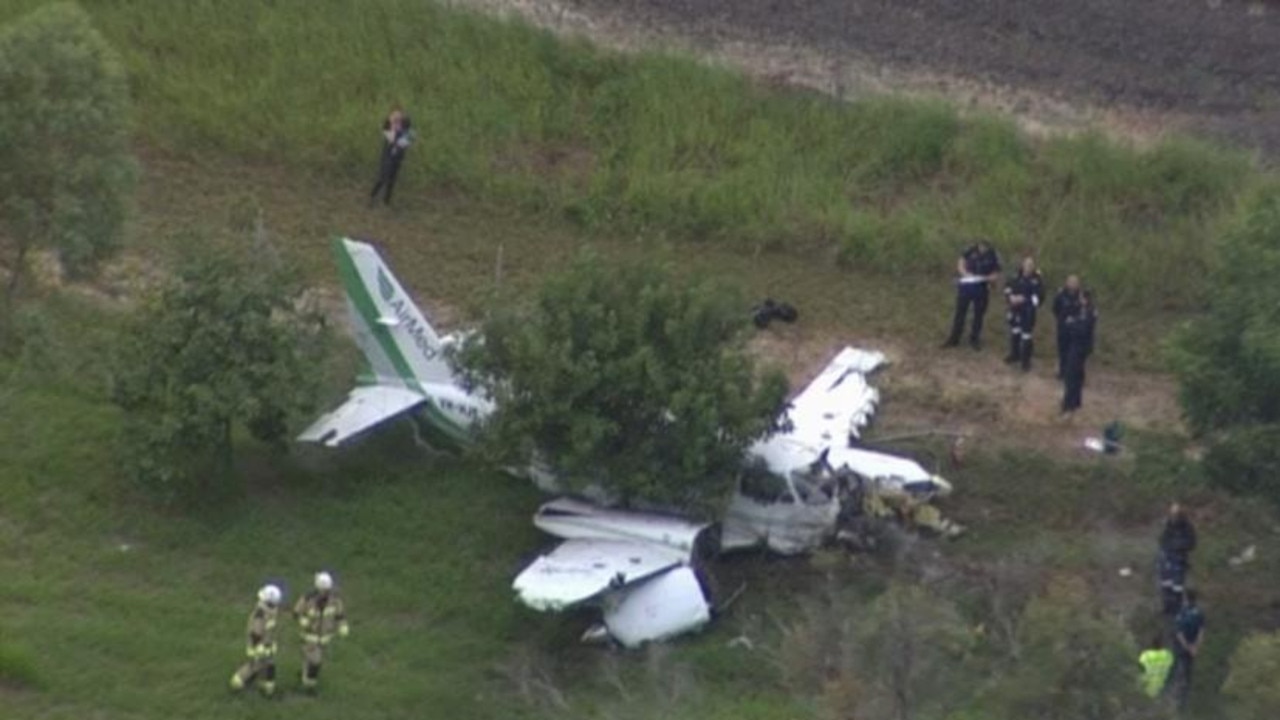 Emergency services were called to Lollard St on Friday after reports an aircraft had made an emergency landing. Picture: 7 NEWS