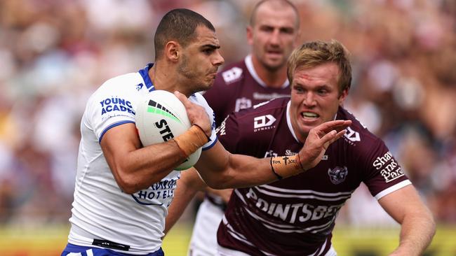 Jacob Kiraz of the Bulldogs (Photo by Cameron Spencer/Getty Images)