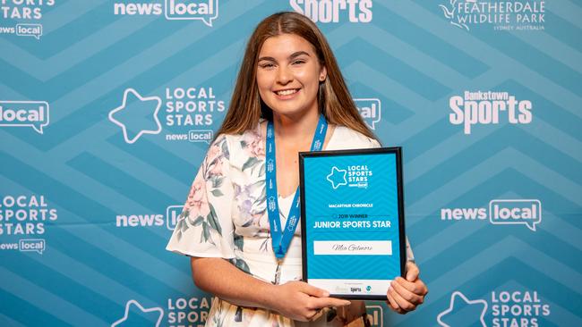 Mia Gilmore took out the <i>Macarthur Chronicle’s </i>Junior Sports Star award for 2019. Pictures: Monique Harmer