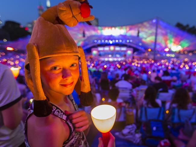 Carols by Candlelight 2015. Myer Busic Bowl, Melbourne. Danae Lazarus (11) Ringwood). Picture: Valeriu Campan