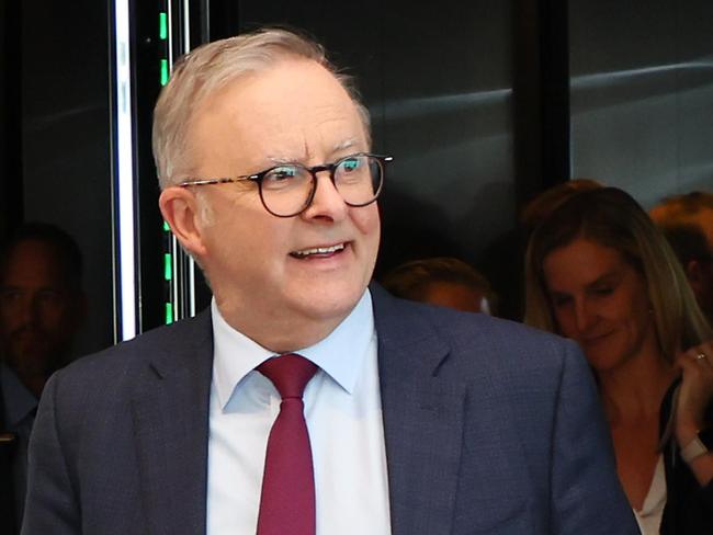 BRISBANE, AUSTRALIA - NewsWire Photos APRIL 30, 2024: Prime Minister Anthony Albanese Queensland during a press conference in Brisbane. Picture: NCA NewsWire/Tertius Pickard