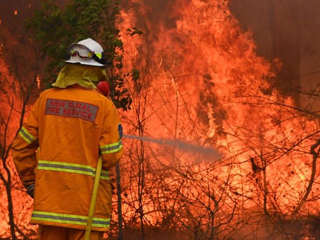 Bushfires are threatening properties around NSW. Picture: Nathan Edwards