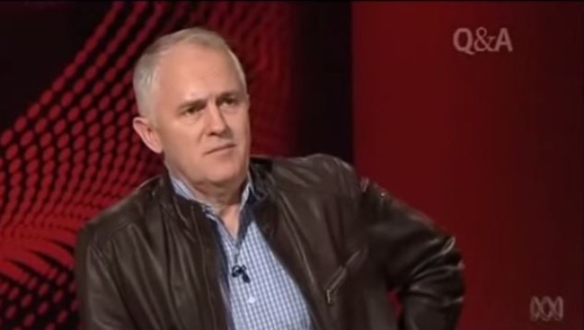 Remember this Mal? With his leather jacket and his Leftie talk? Nope, never happened ...