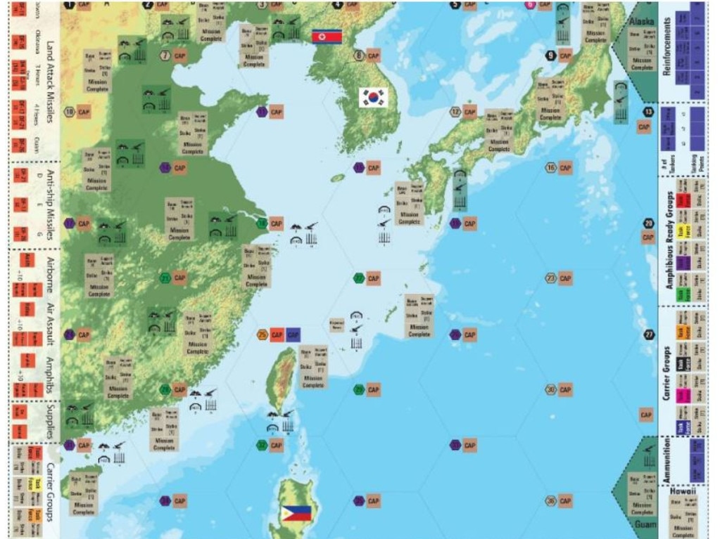 CSIS war games show a war between the US and China would see the US win – with massive losses on both sides. Picture: CSIS.