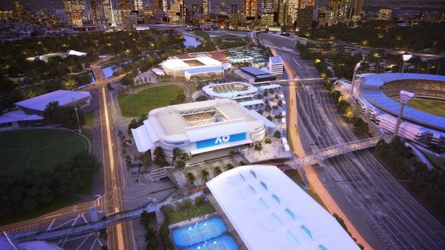 Melbourne Park redevelopment to include new stadium, public space and ...