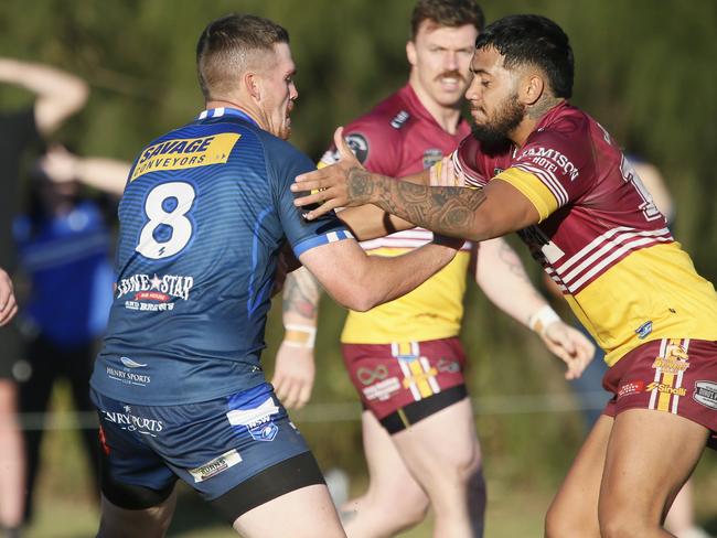 Brothers prop Jaxon Savage led the way in a strong pack. Picture: Warren Gannon Photography