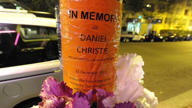 Daniel Christie died after being attacked in Kings Cross on New years Eve 2013.