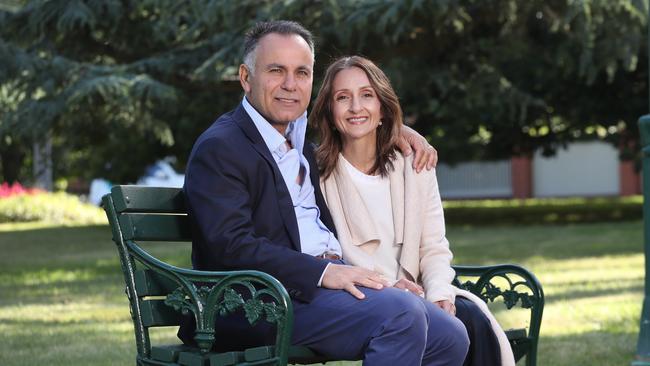 New leader of the Victorian State Liberal Party. John Pesutto and his wife Betty. Picture: David Crosling