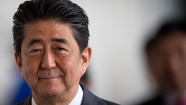 Former Japanese prime minister Shinzo Abe in 2019. Picture: AFP