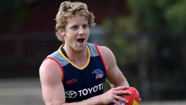 The debate has already started surrounding Rory Sloane’s future. Picture: Tricia Watkinson