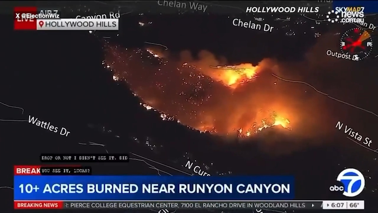 New fire breaks out in Hollywood Hills