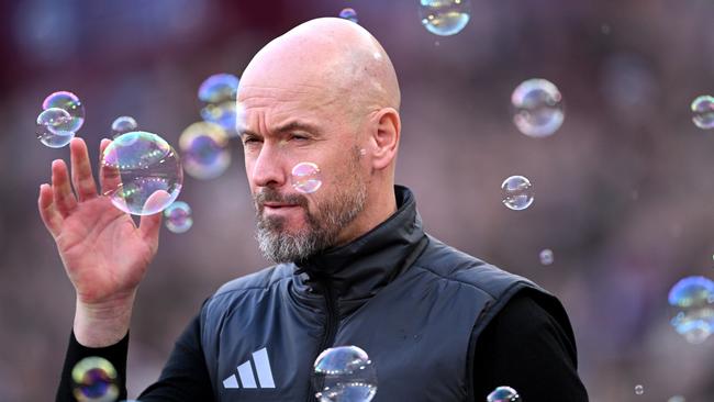 The bubble has burst for Ten Hag. (Photo by Justin Setterfield/Getty Images)