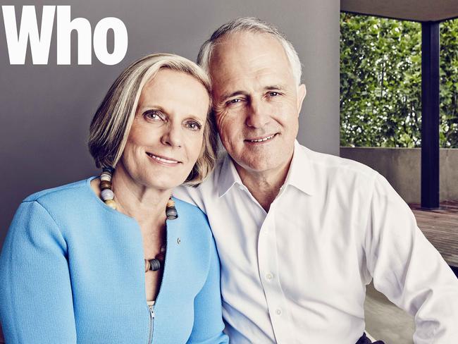 Malcolm and Lucy Turnbull: Picture: Who / Jason Ierace