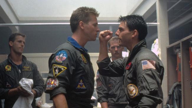 Val Kilmer and Tom Cruise in Top Gun. Picture: Paramount