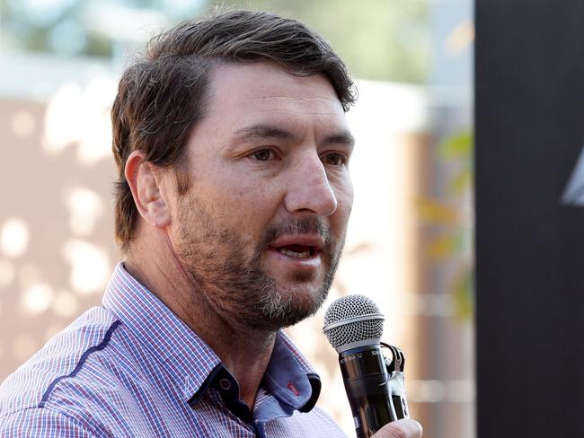 Former Eels star Nathan Hindmarsh. Picture: Peter Kelly