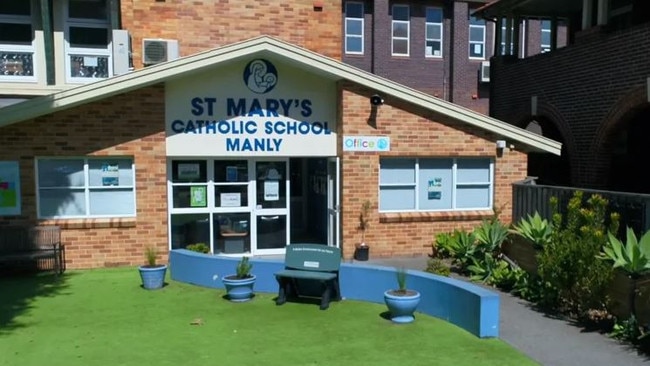 St Mary's Catholic School, Manly. Church officials say the playground would be affected by shadows from the new development, in the mornings. Picture: Supplied