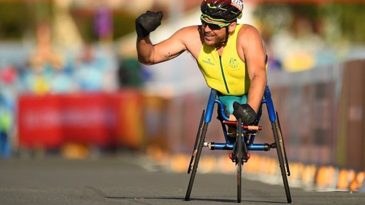 Kurt Fearnley won three Paralympic gold medals, four world titles and two Commonwealth Games gold medals during his sporting career.