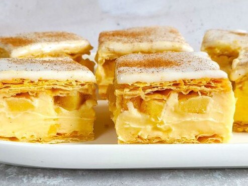 Apple vanilla slice.