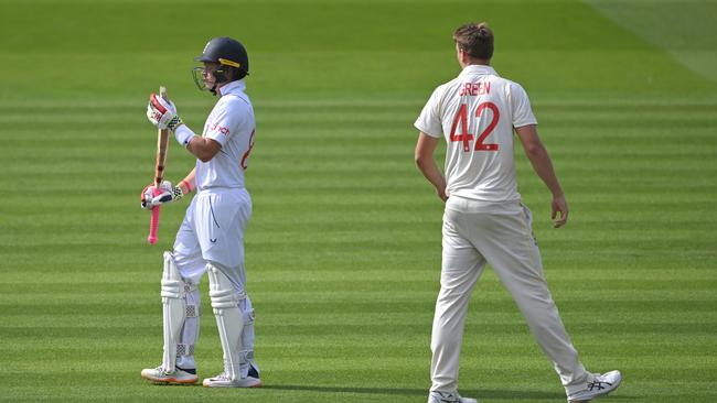 England commentators were critical of the way Ollie Pope seemingly threw his wicket away. Picture: Stu Forster/Getty Images