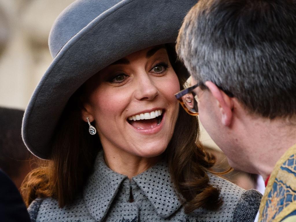 Britain’s Catherine, Duchess of Cambridge, is pictured as she leaves Westminster Abbey in central London, after attending a Commonwealth Service on March 14, 2016. Picture: AFP