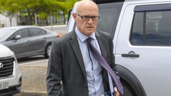 Director of Public Prosecutions Martin Hinton KC arrives at Christies Beach Magistrates Court. Picture: NCA NewsWire/Roy VanDerVegt