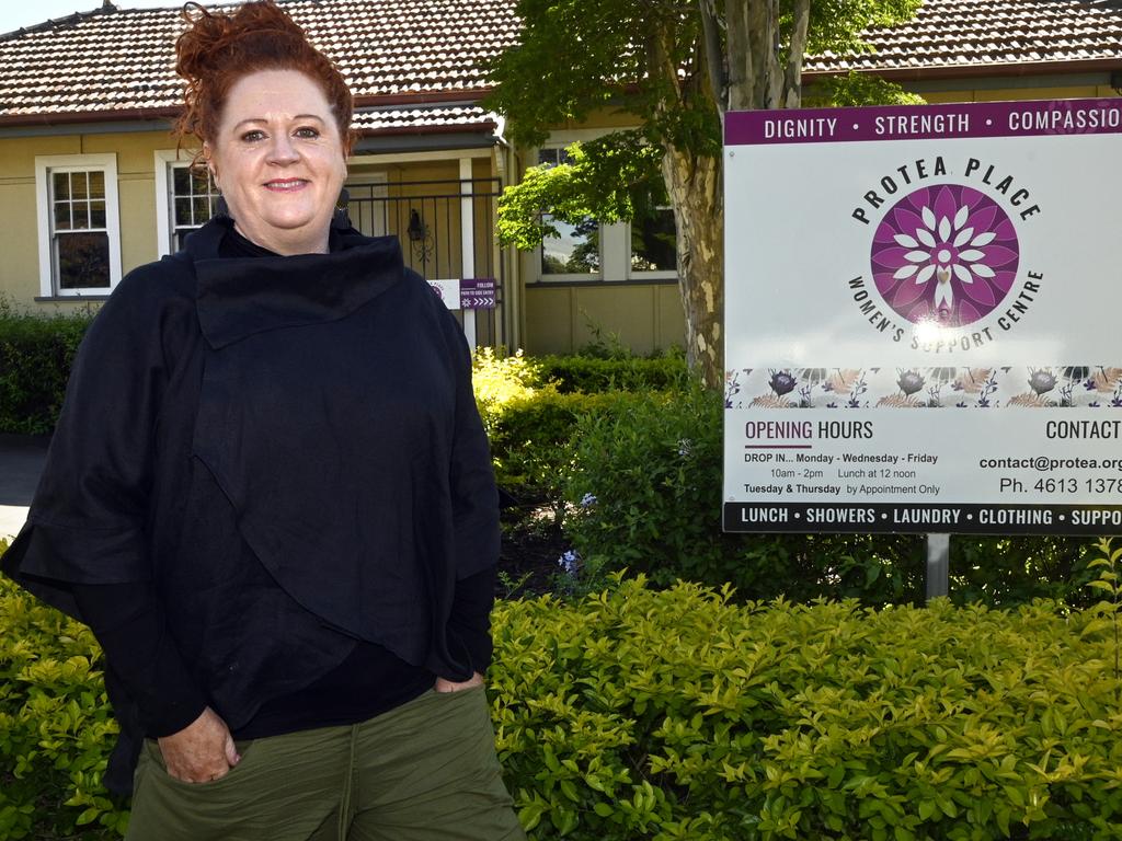 Protea Place chief executive Amanda Dalton is calling on the Toowoomba community for support as the women’s support services fights for government funding.