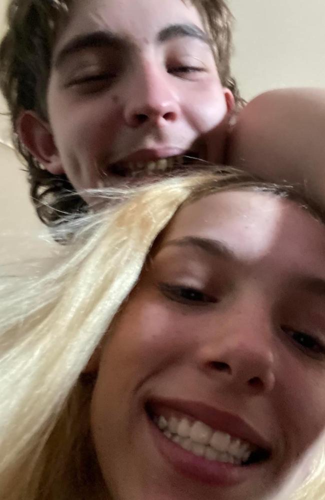 Ben Stonehouse and beloved girlfriend Shelby. Picture: Supplied