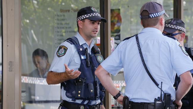 Police are investigating the shooting. Pictures: David Swift.