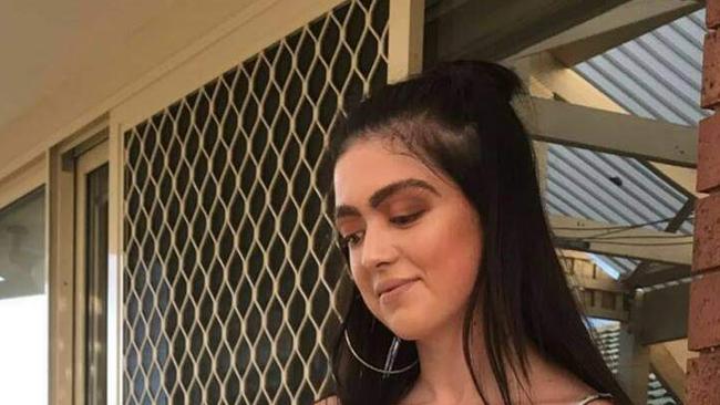 Briana Dougherty spat on a security guard. Picture: Facebook