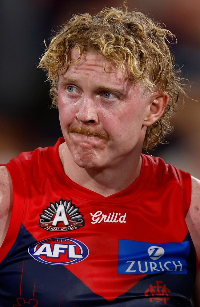 Clayton Oliver’s future remains a mystery. Picture: Michael Willson/AFL Photos via Getty Images