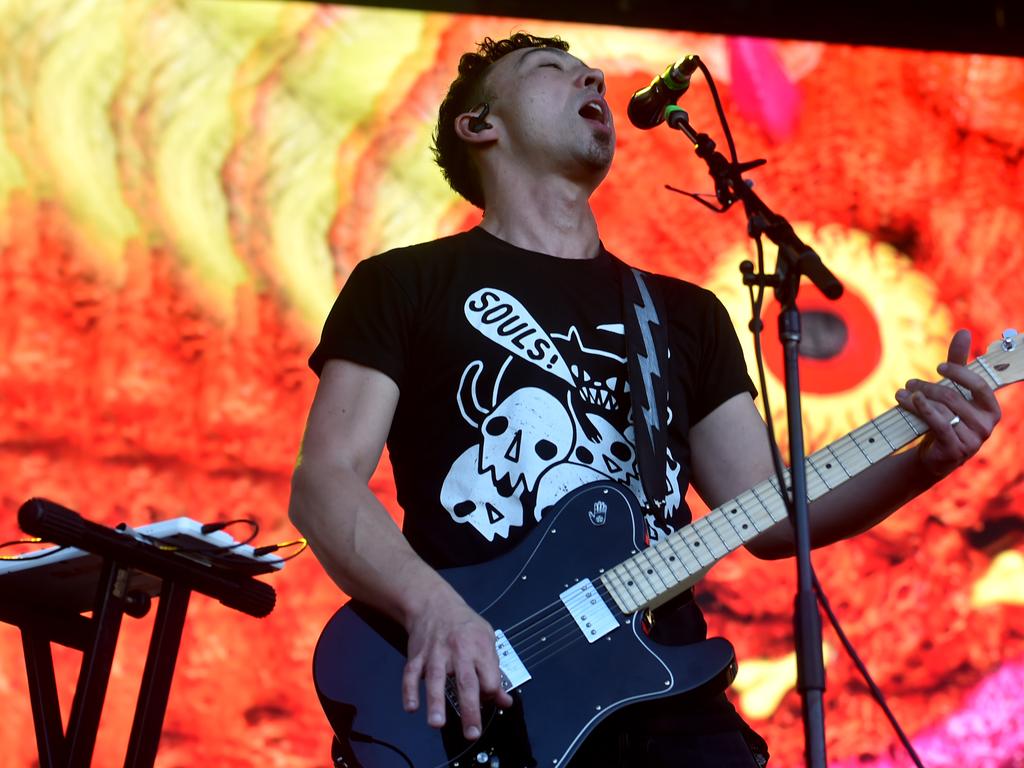 Townsville Groovin the Moo. Quan Yeomans from Regurgitator. Picture: Evan Morgan