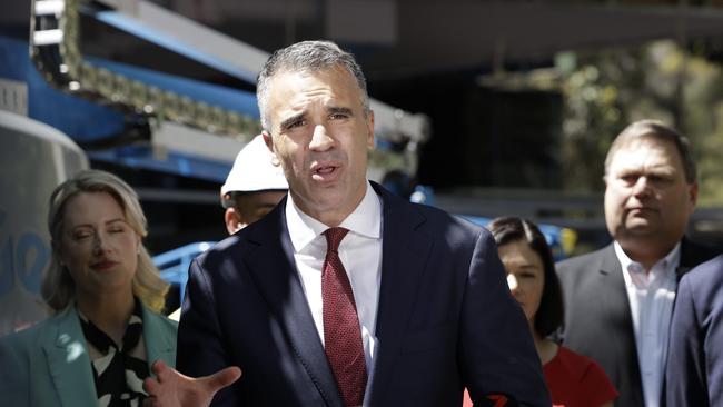 Peter Malinauskas has slammed teachers protest on Thursday. Picture: NCA NewsWIRE / Emma Brasier