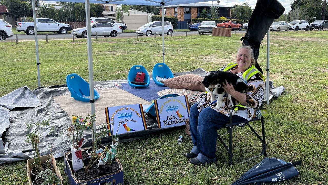 Sandra Corfield at Pride Picnic in the Park in Biloela on June 4, 2022. Picture: Contributed