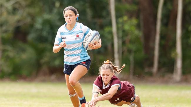 Action from day three of the 2024 Australian Schools Rugby Championships. Picture: Rachel Wright.