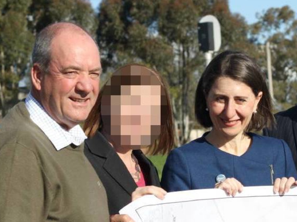 MP Daryl Maguire and NSW Premier Gladys Berejiklian in Wagga in 2017. Picture: Supplied