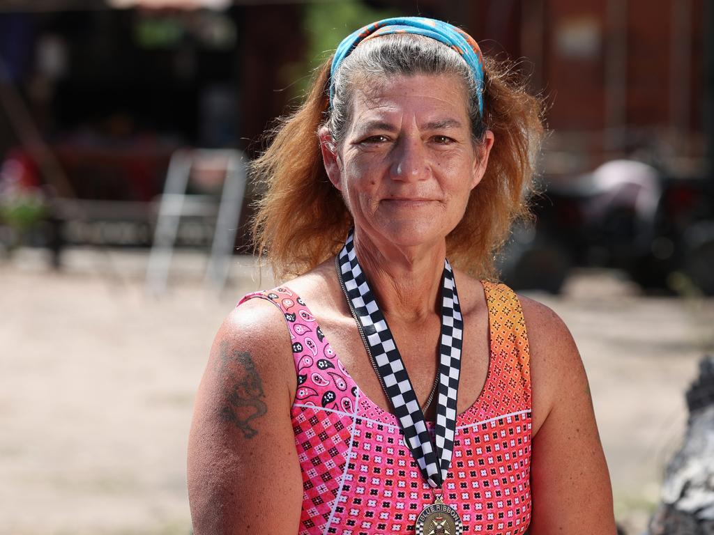 Widow Kerry Dare at her home on her property on Wains Road, Wieambilla. Picture: Liam Kidston