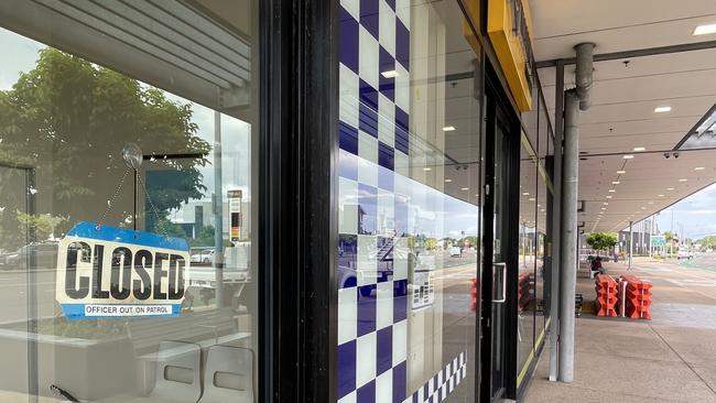 Stolen car rams into Townsville Shopping Centre, damaging the window of accounting firm ITP on January 11.