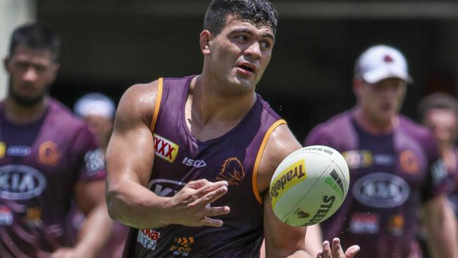 Fifita faces the hard yards on his return to training. Photo: AAP Image/Glenn Hunt